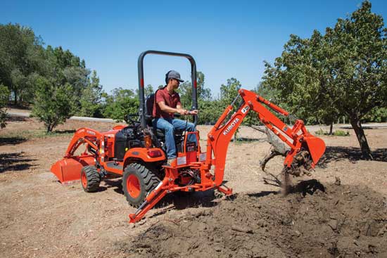 Front-end loaders and backhoes add value to your machinery investment.
